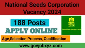 National Seeds Corporation Vacancy 2024