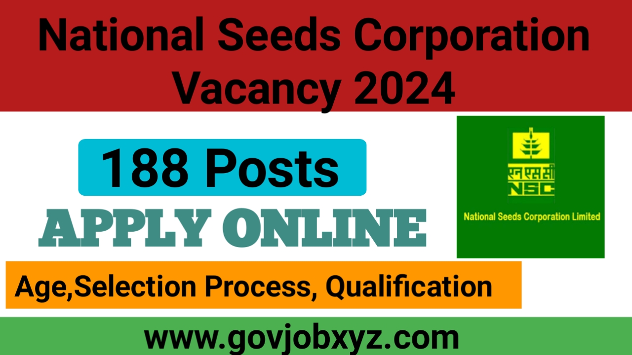 National Seeds Corporation Vacancy 2024